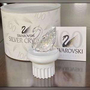 SWAROVSKI SILVER CRYSTAL~7633 NR 100 000 ~CENTENARY SWAN Figurine 100 Year ~Mint